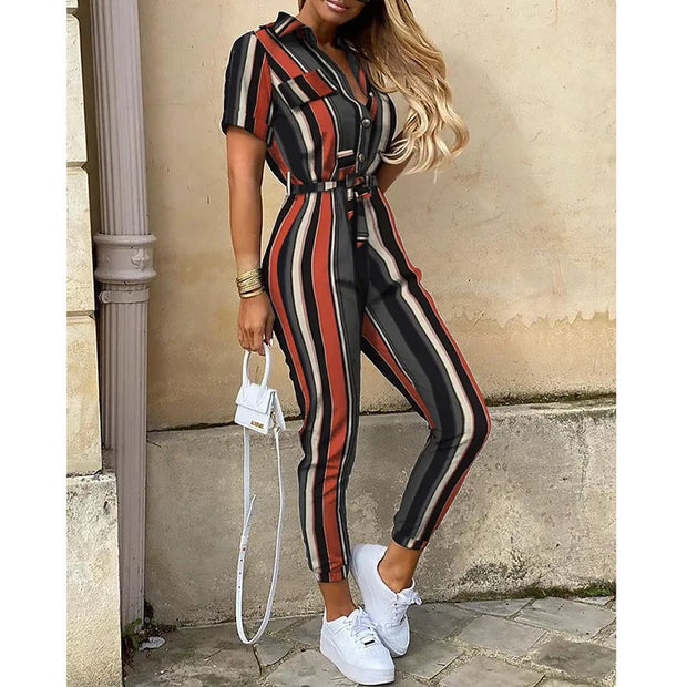 LOVITA | Chic Jumpsuit with Collar