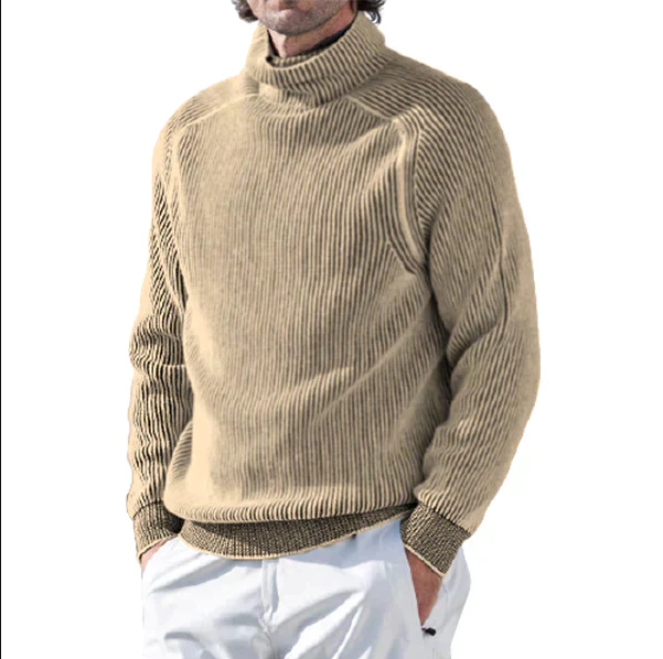Elliot | Stylish Striped Turtleneck Sweater For Men