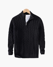Daniel | Half-Zip Cable Knit Sweater For Men