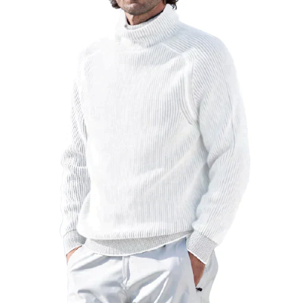 Elliot | Stylish Striped Turtleneck Sweater For Men