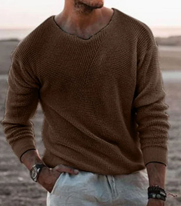 Chris | Casual V-Neck Knit Sweater For Men