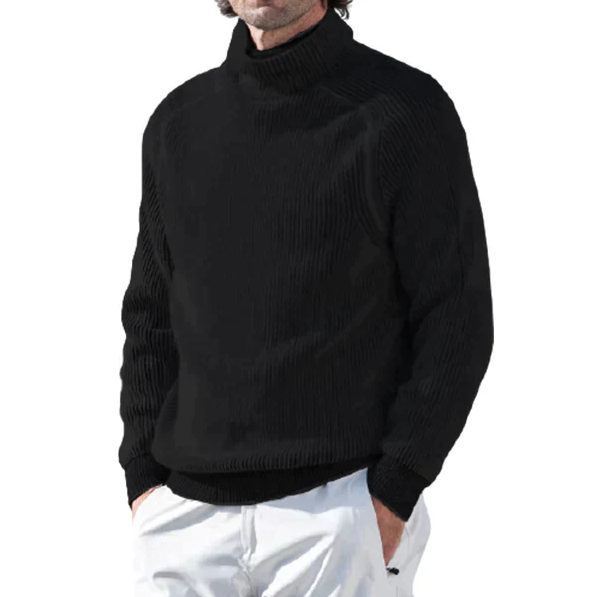 Elliot | Stylish Striped Turtleneck Sweater For Men