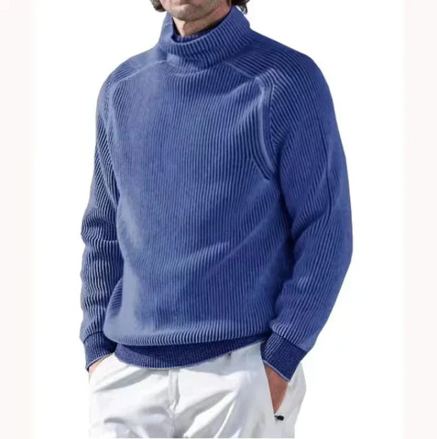 Elliot | Stylish Striped Turtleneck Sweater For Men
