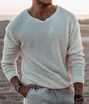 Chris | Casual V-Neck Knit Sweater For Men