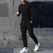 Kaleb | Stylish Long Sleeve T-Shirt Jogger Set For Men