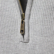 Felix | Zip-Up Ribbed Sweater For Men