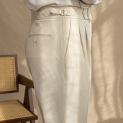 Jesse | Stylish Pleated High Waist Trousers For Men