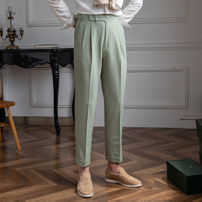 Jesse | Stylish Pleated High Waist Trousers For Men