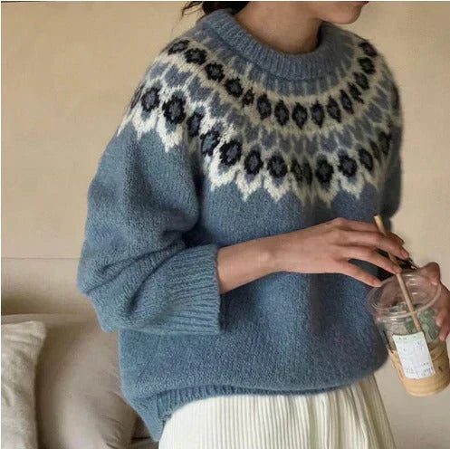 SYBIL - ELEGANT RETRO ICELANDIC SWEATER