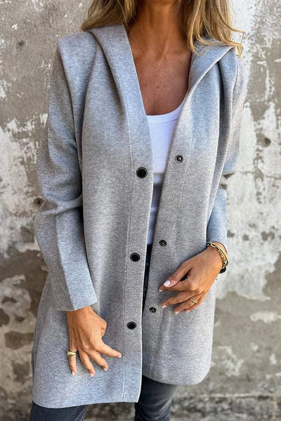 Lidia | Soft Knit Hooded Jacket