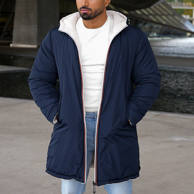 Esben ™ | Cozy Sherpa-Lined Jacket with Contrast Hood For Men