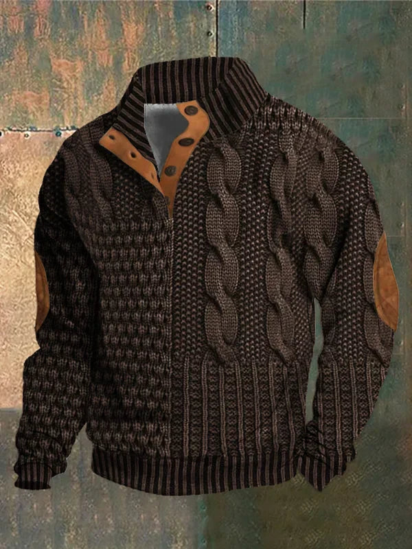 Shaun | Patterned Cozy Knit Sweater For Men