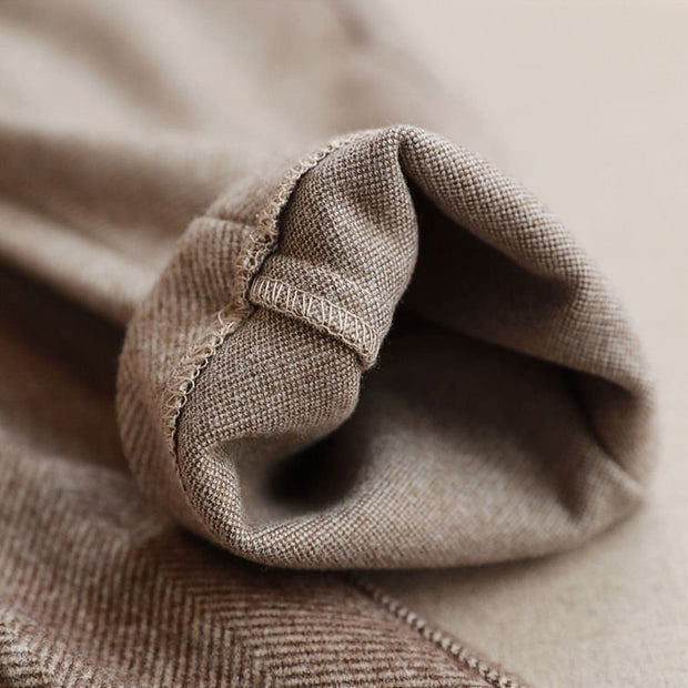 Dennis ™ | Tailored Herringbone Pleated Trousers For Men