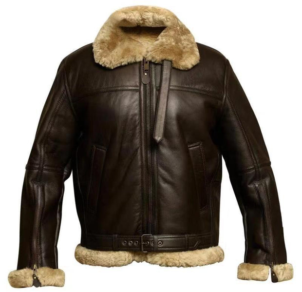 Kristian ™ | Premium Shearling Leather Jacket For Men