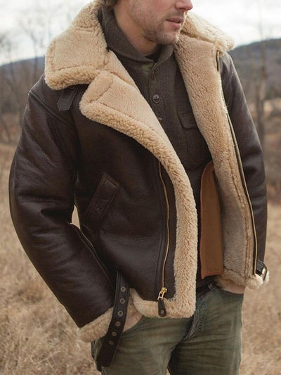 Kristian ™ | Premium Shearling Leather Jacket For Men