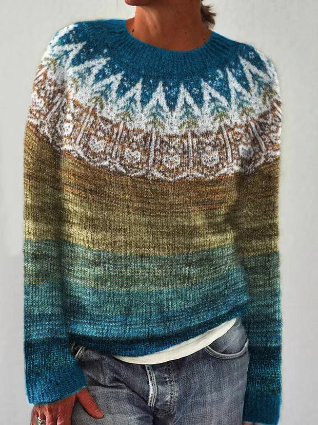 ELOWEN - LUXURIOUS RETRO ICELANDIC SWEATER
