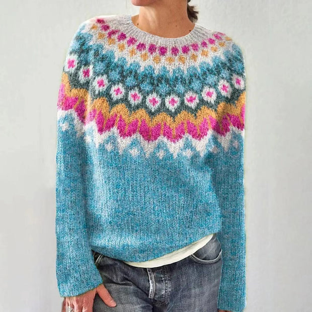 ELOWEN - LUXURIOUS RETRO ICELANDIC SWEATER