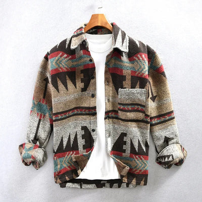 Benjamin™ | Stylish Tribal Print Button-Up Jacket For Men